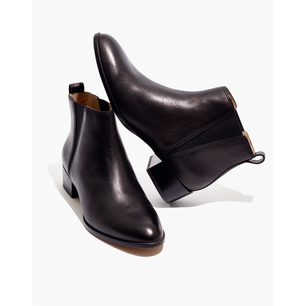Madewell The Carina Boot Leather Black Size 8.5